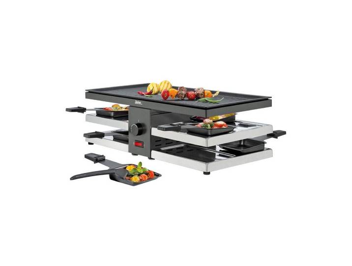 Spring Raclette Raclette für 8 47x24x16 cm Fun schwarz, Aluminium, Induktion, alle Herdarten, Antihaft