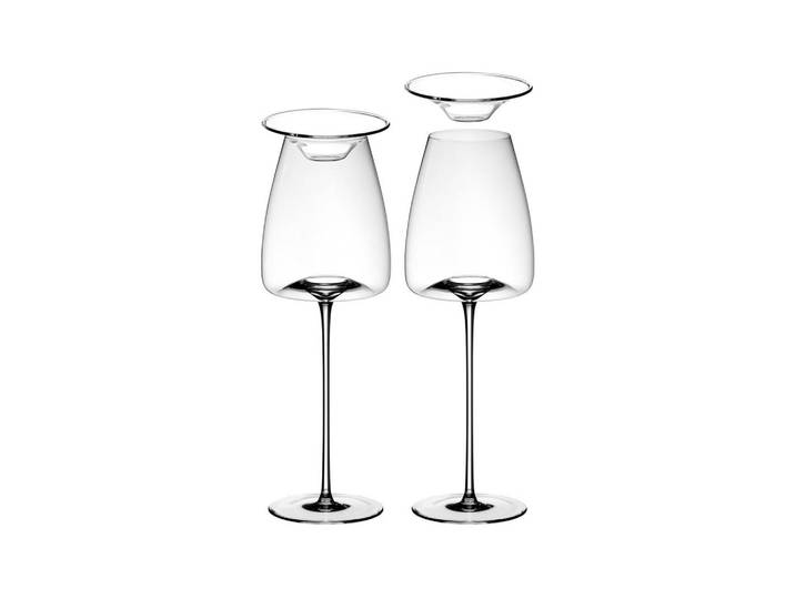 Zieher Weingläser + Deckel Vision Straight transparent 540 ml 2er Set, Transparent, Glas, Gläser, Weingläser