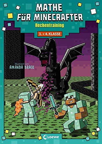Loewe Lernen und Rätseln - Mathe für Minecrafter - Rechentraining: Mathematik-Nachhilfe für Jungen und Mädchen in der 3. und 4. Klasse - Preis vom 02.10.2026 23:42:20 h