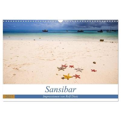 Sansibar - Impressionen von Rolf Dietz (Wandkalender 2027 DIN A3 quer), CALVENDO Monatskalender