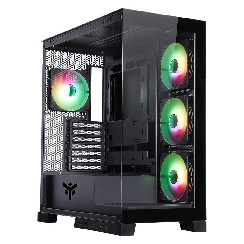 Itek SHOWBUI 45B Turm Schwarz (ATX, mATX, Mini-ITX) (ITGCASB45B)