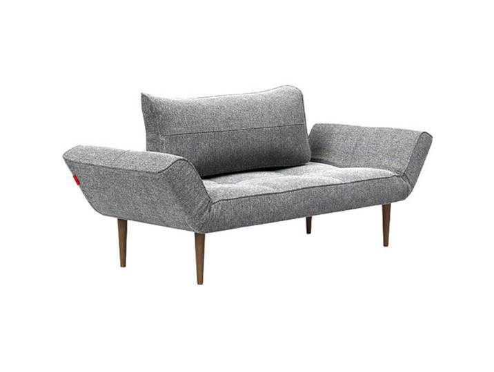 Stilvolles Sofa Zeal Stoff hellgrau B 200 cm T 72 cm - Sofa