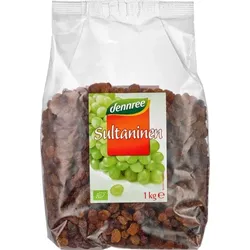 dennree Sultaninen getrocknet, geölt bio 1kg