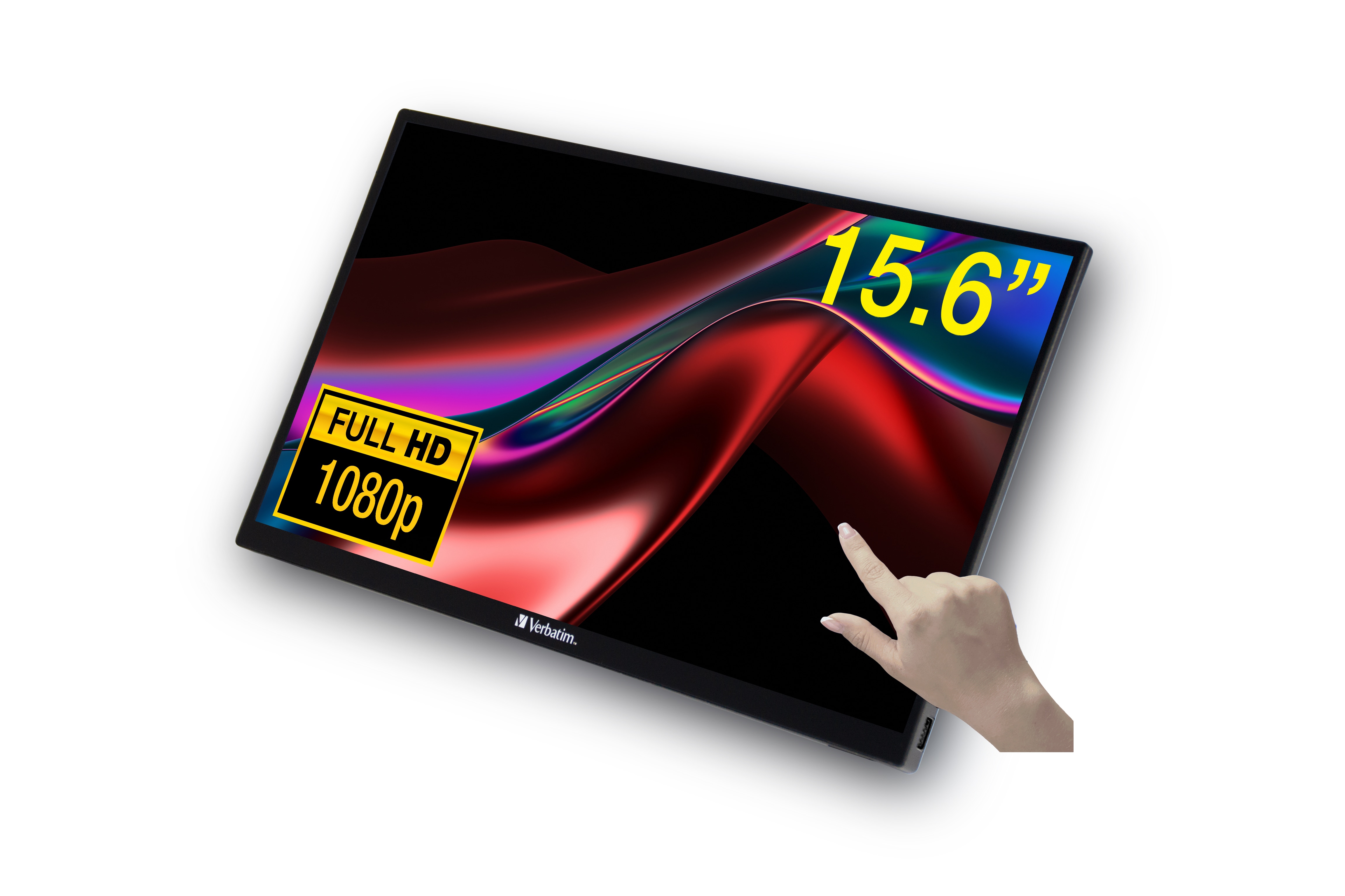 Verbatim 49592 Portable Alu 15.6 Zoll Full HD IPS Panel 16:9 Touch Monitor