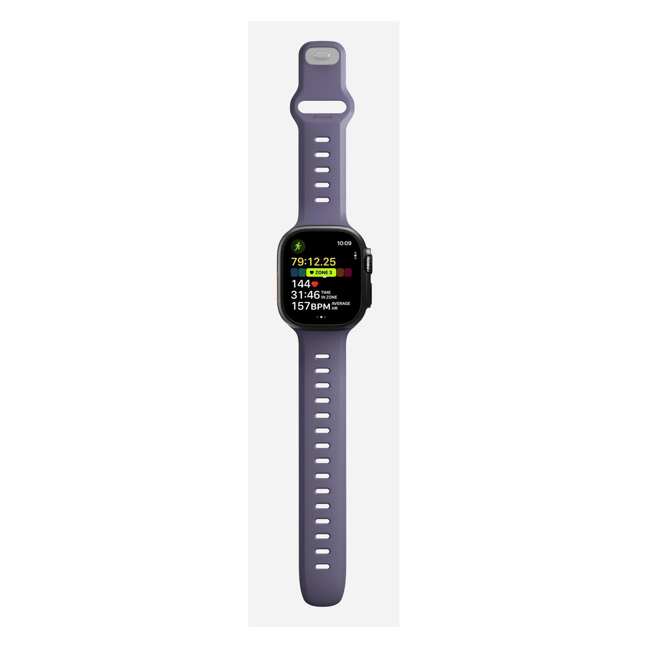 Nomad Tempo Band 49mm Purple (22 mm, Gummi, Kunststoff) (NM011451858)