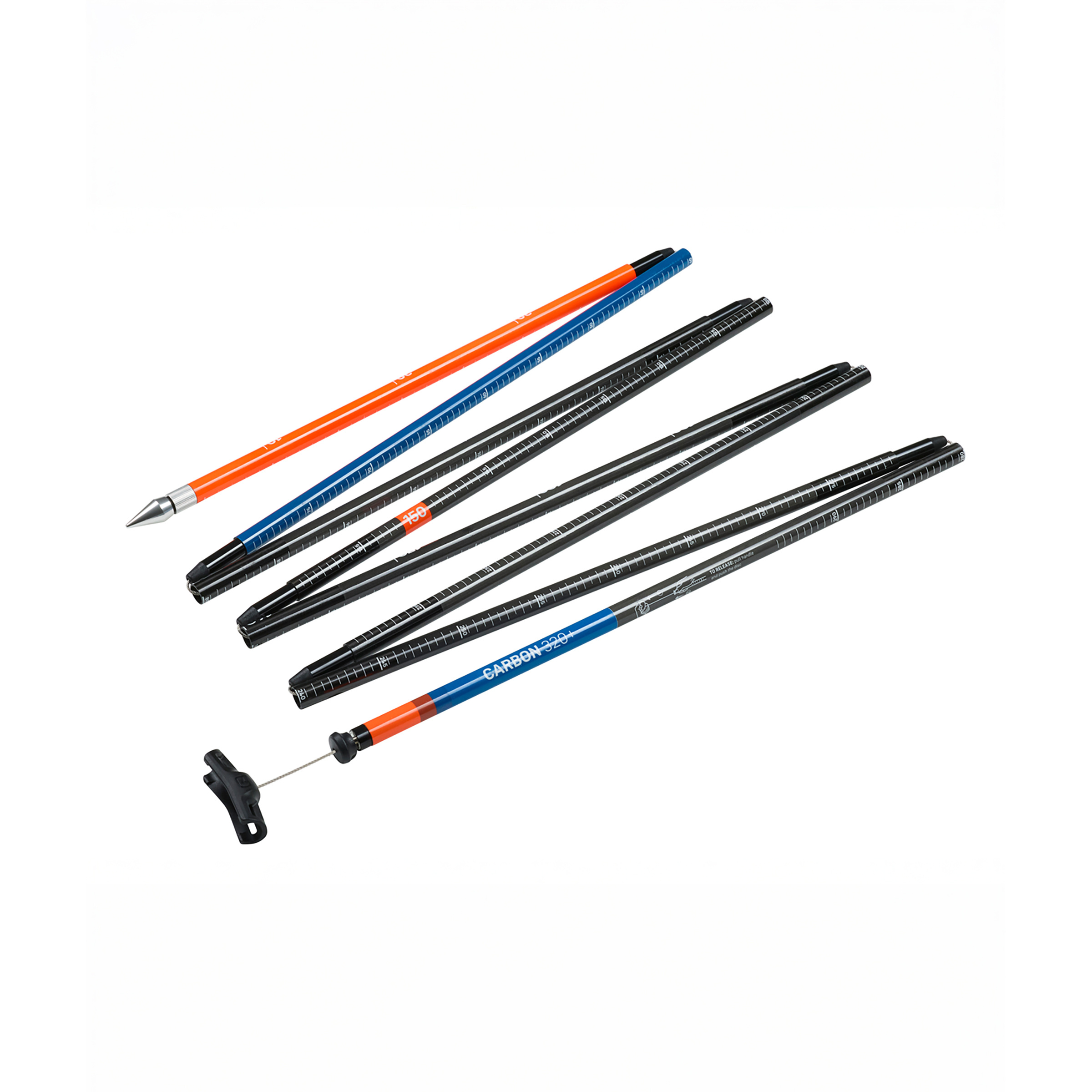 Ortovox Probe Carbon 320+ Lawinensonde Sonde grau Größe 320cm Trekking