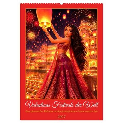 Valentinas Festivals der Welt (Wandkalender 2027 DIN A2 hoch), CALVENDO Monatskalender