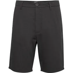 Chinoshorts SOLID "Chinoshorts SDEldric", Herren, Gr. XL, N-Gr, schwarz (true schwarz), Obermaterial: 65% Polyester PES. 35% Baumwolle CO., Hosen Chinoshorts