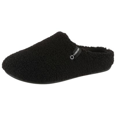 Pantoffel VERBENAS, Herren, Gr. 39, schwarz, Textil, Schuhe, Homeslipper, Wohlfühlschuh, Hausschuh mit Label