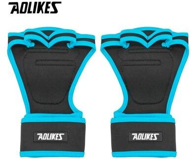 Uplift Picks AOLIKES Anti Slip Weight Lifting Gloves With Wrist Support blue l