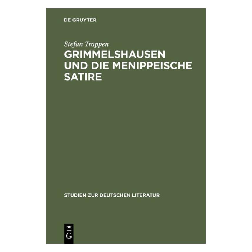 De Gruyter Trappen,S.:Grimmelshausen u.menipp.Sat. (Deutsch, Hardcover, Stefan Trappen) (67825360)