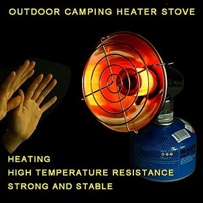 Tragbare Heizung für den Außenbereich, Gasheizung, Herd, Camping, Mini-Heizung, Schutzgitterabdeckung, Winter-Angelzelt mit Aufbewahrungstasche, verbessert