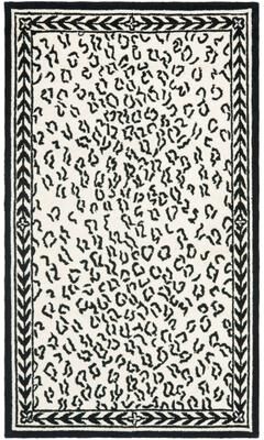 SAFAVIEH Handmade Chelsea Cayla Leopard French Country Wool Rug