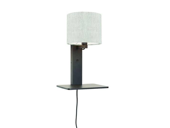Good & Mojo Wandleuchte, Schwarz, Holz, Bambus, 24x36x19 cm, LED-Leuchtmittel austauschbar, Lampen & Leuchten, Innenbeleuchtung, Spots & Strahler, Wandstrahler