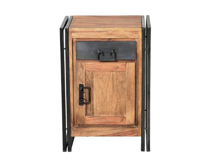 Kommode, Akazie & Metall, Braun, 50×34×73 cm, Vintage-Stil, SIT Möbel