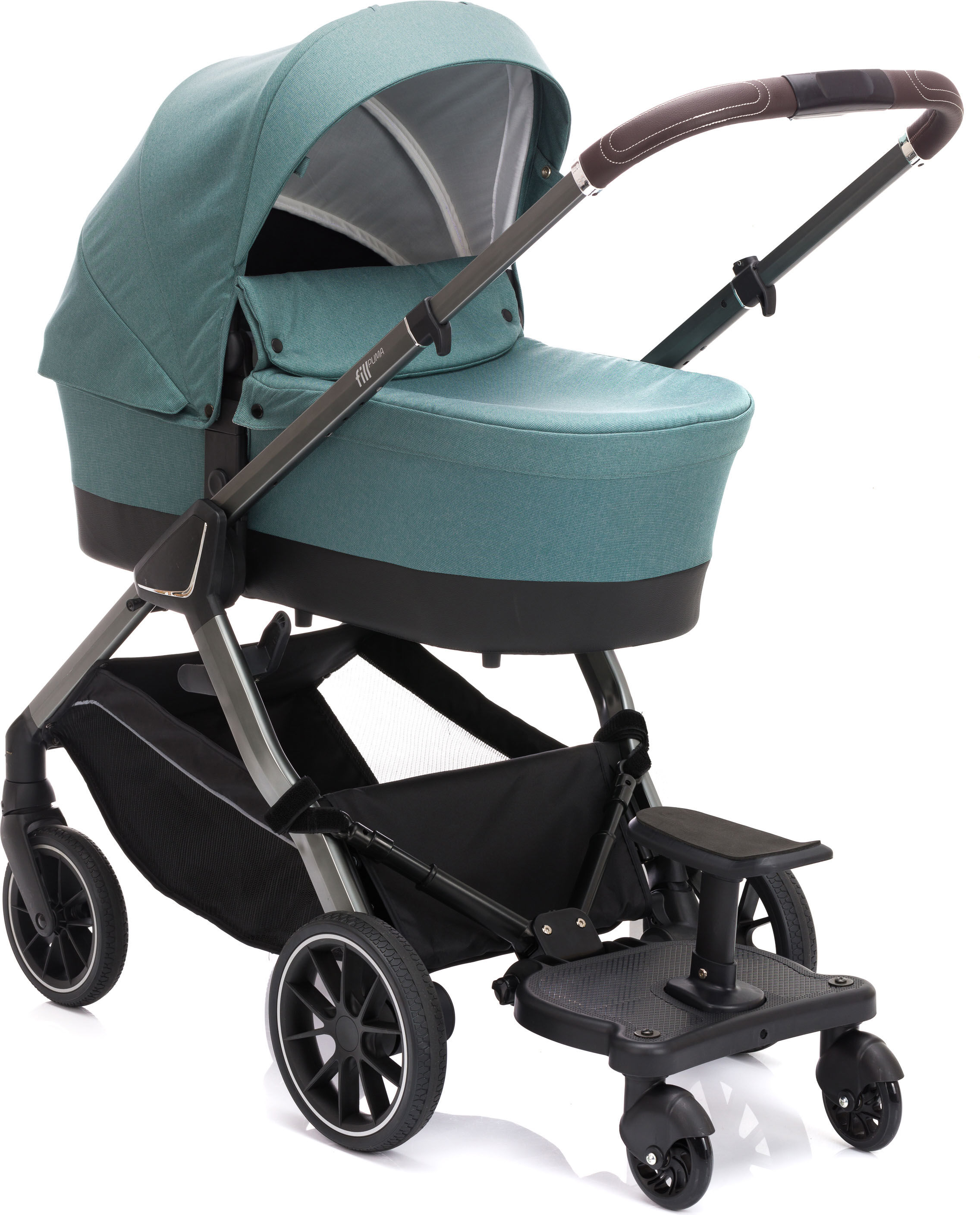 Buggyboard FILLIKID "Mitfahrbrett Basic inkl. Sitz", Baby, schwarz, Kunststoff, Buggyboards Buggyboard, für Kinderwagen