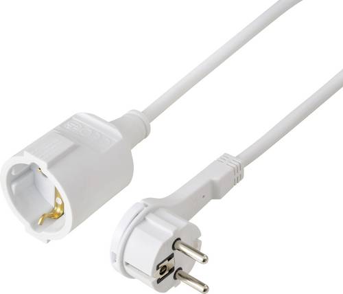 Sygonix SY-7165296 Strom Verlängerungskabel 16A Weiß 3.00m H05VV-F 3G 1,5mm²