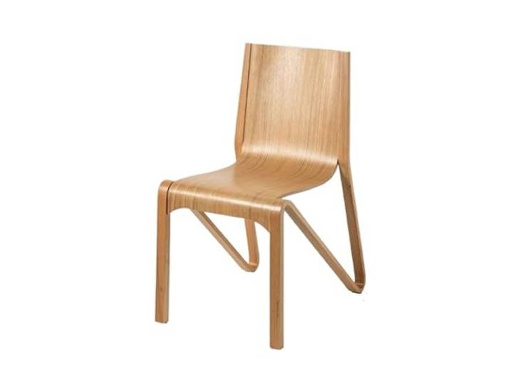 Xumh2024-3 Küchenstuhl Mid-Century Modern Esszimmerstühle aus Holz, Stühle ohne Armlehnen, for Esszimmer, Küchenstühle(Natural)