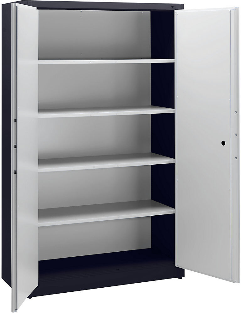 Feuerschutzschrank Certos, Höhe 1950 mm, gemäß DIN 4102, B 1200 mm, schwarzgrau/lichtgrau C+P