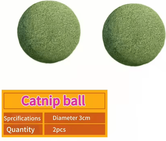 Inspire Curations NatureMint Catnip Wall Ball Dental Toy catnip Ball 2pcs