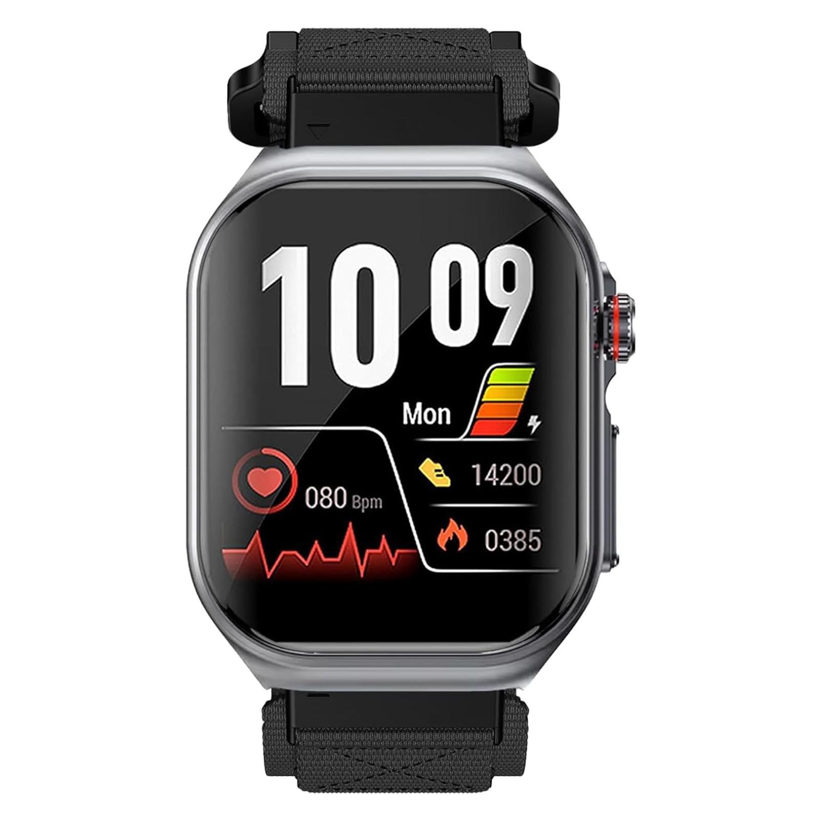 Knauermann Gesundheitssmartwatch mit Telefonfunktion, EKG, HRV, SOS und Schlafapnoe (Valdus Pro 3)