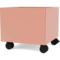 Montana Mini Aufbewahrungsbox korallenrot auf Rollen
