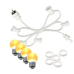 Illu- Party Außenlichterkette 20m weiß 20 ultra-warmweiße LED Kugeln