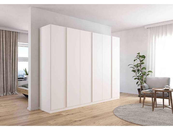 Drehtürenschrank 271cm Weiß/Alpinweiß Basic