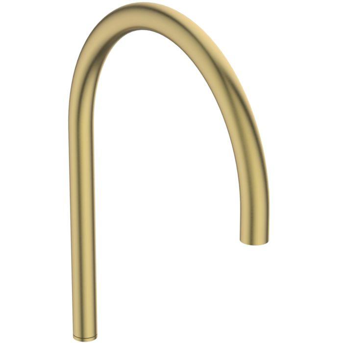Ideal Standard Solos Waschtischarmatur A7832A2 berührungslos, mit Eckventil-Thermostat, Batterie 6 V, brushed gold