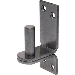 Kloben auf Platte DURAVIS® ? 16 mm, DII-Haken, Material: Stahl, blau verzinkt, Oberfläche: schwarz-diamant