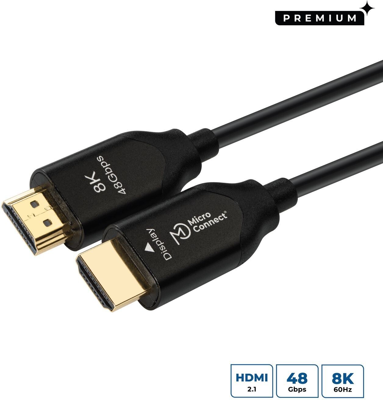 Microconnect Premium Optic Fibre HDMI 2.1 Cable 8K@60Hz 10m