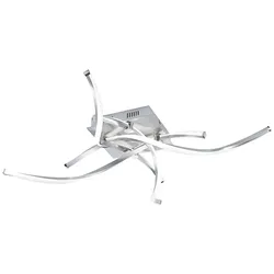 LED-Deckenleuchte, futuristisch, filigran, dimmbar, Eye-Catcher, silber
