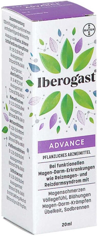 Iberogast ADVANCE bei funktionellen Magen-Darm-Beschwerden 20ml
