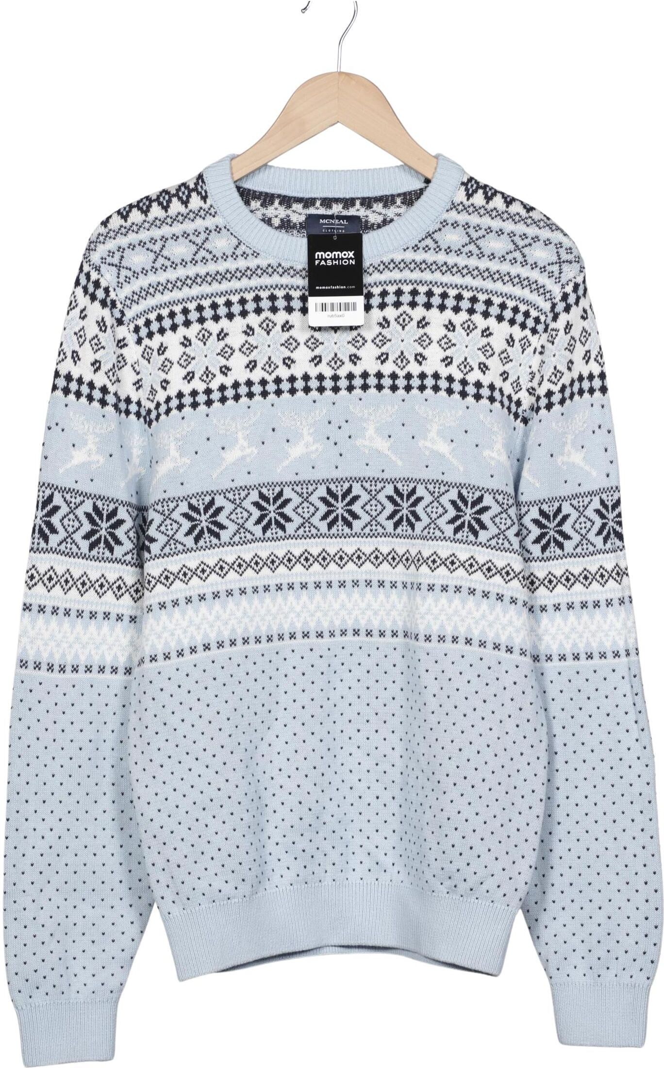 McNeal Herren Pullover, Hellblau, Gr. S, Baumwolle - Second Hand