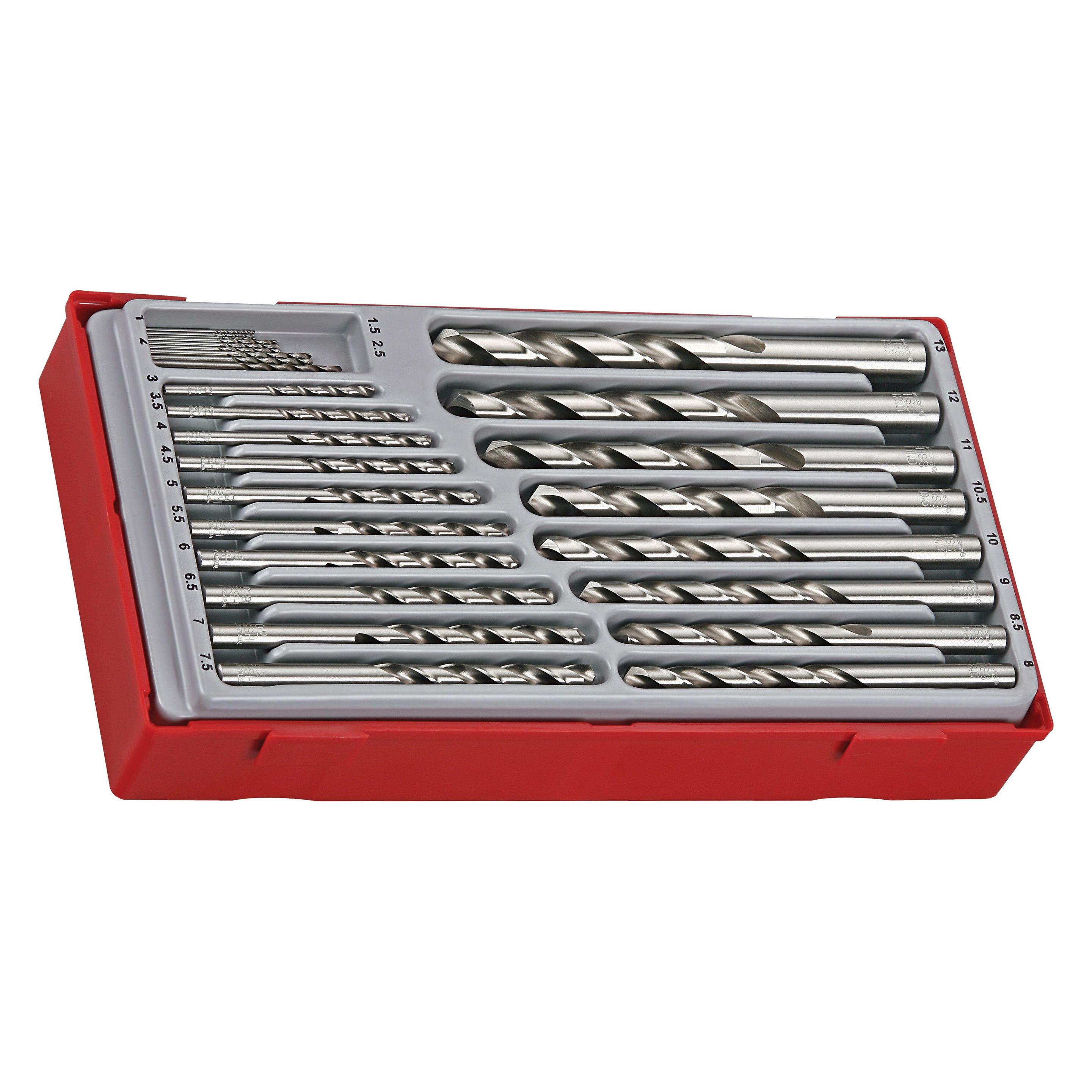 Teng Tools metal drills HSS cylindrical 1.0-13.0 mm (151440104) (1.0-13.0 mm) (21208339)