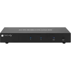 Techly IDATA-DP-KVM2, KVM Switch, Schwarz