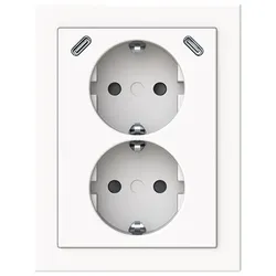 Busch-Jaeger SCHUKO-2x USB Steckdose 202EAPJB2USBC-84