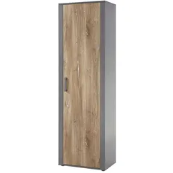 Garderobenschrank Athen Holzoptik Braun Eiche dunkel