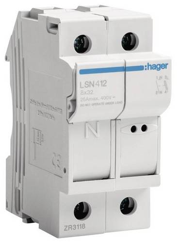 Hager LSN412 Sicherung 2polig 25A 400V