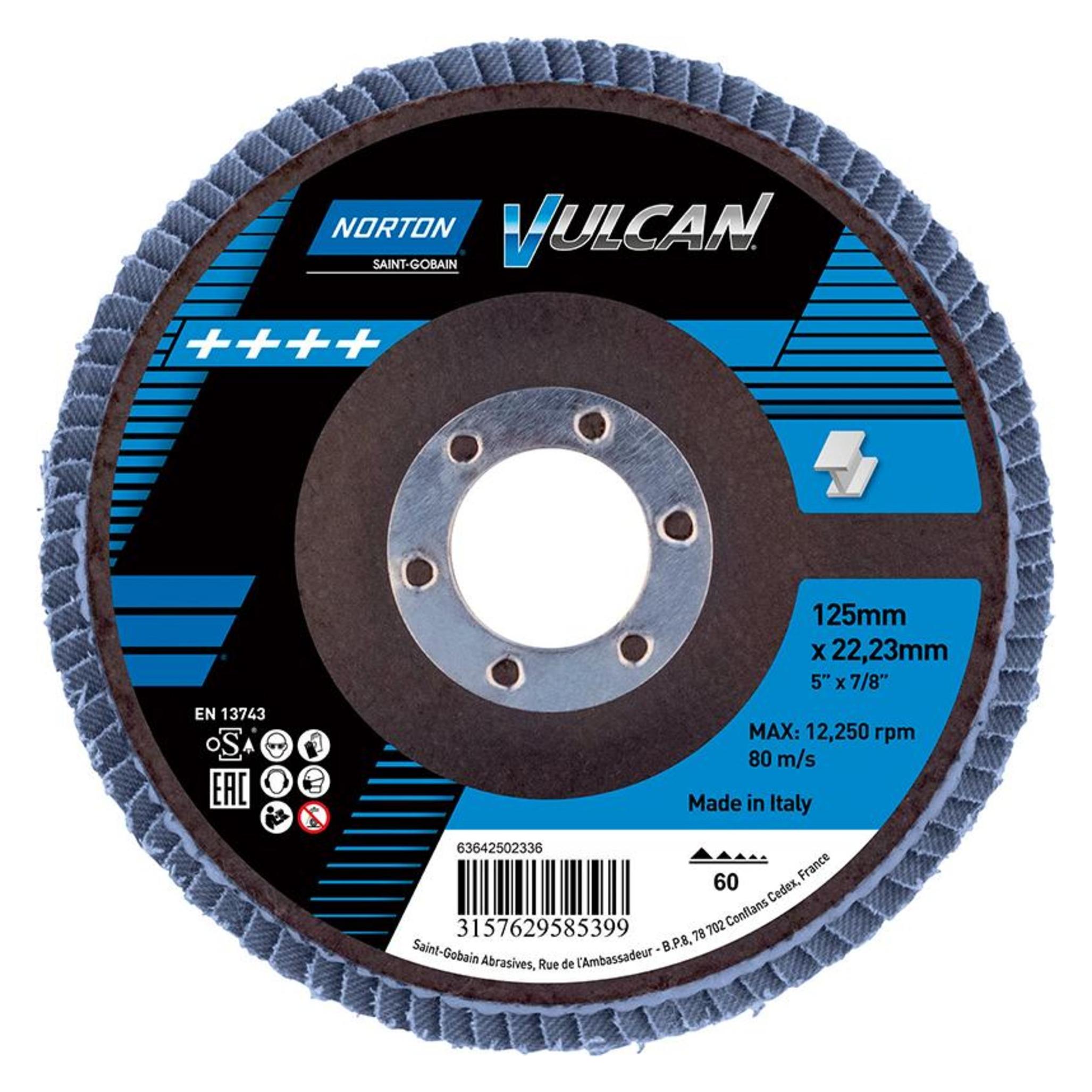 Magni Norton Fächerscheibe Vulcan 125 mm P60 (60) (3157629585399)