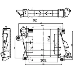 Ladeluftkühler MAHLE CI 508 000S
