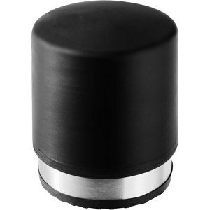 Alco Türstopper 2855-11, aus Gummi / Edelstahl, für den Boden, rutschfest, schwarz, 10 x 8,5cm