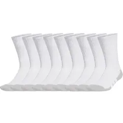 ADIDAS adidas Unisex Socken, 9er Pack - Essentials Climacool Crew Socken, Logo, Größe 40-42 in Weiß Weiß