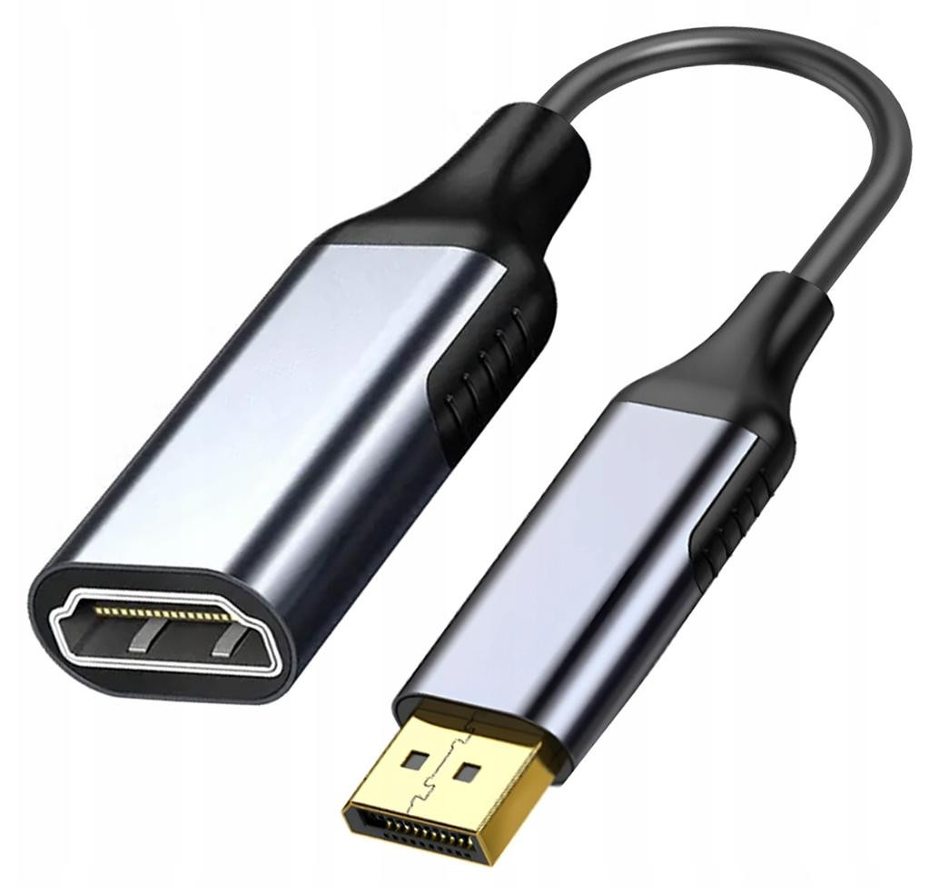 CO2 DisplayPort naar HDMI 2.1 Adapter, DP naar HDMI Kabel, Ondersteunt 8K 60Hz, FHD 240Hz en HDR