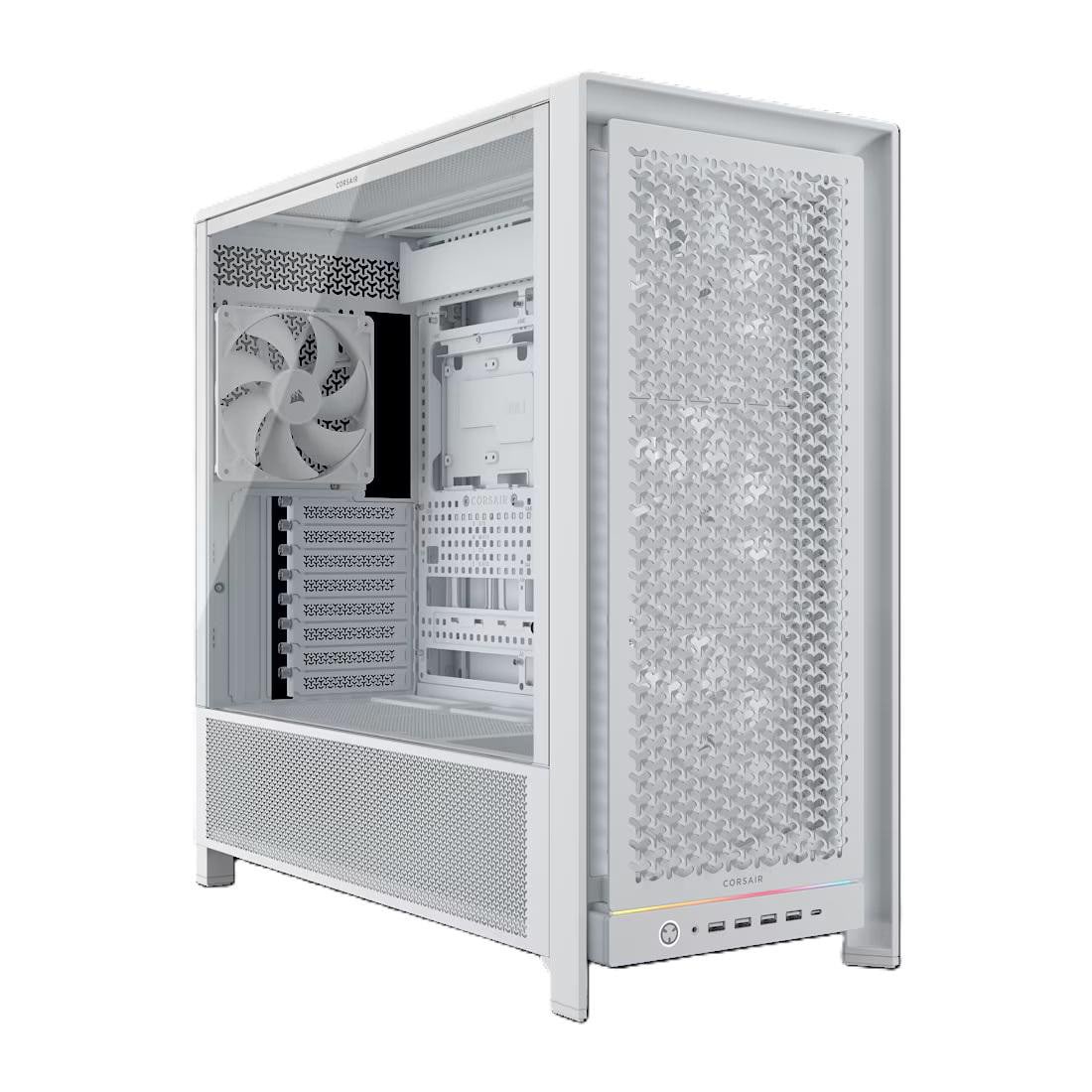Corsair Frame 5000D Gaming PC Gehäuse Midi-Tower Weiß Seitenfenster