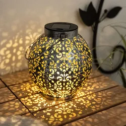 Solar Kugel antik Solarkugel Metall für Garten Kugelsolarleuchten für Außen, mit orientalischem Lichteffekt in silber zum stellen/stecken, LED, DxH 18x39 cm