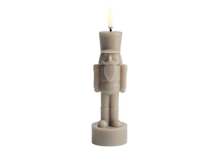 NUTCRACKER LED-Kerze, sand, Höhe 17 cm - Uyuni Lighting - Wohnzimmer - Sonstige - Einflammig