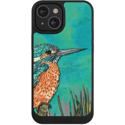 Nivocase Handyhülle für Apple iPhone 13 Mini Hülle NIVOpure Case Schwarz Malerei Tiere Vogel (Apple iPhone 13 mini), Smartphone Hülle, Schwarz