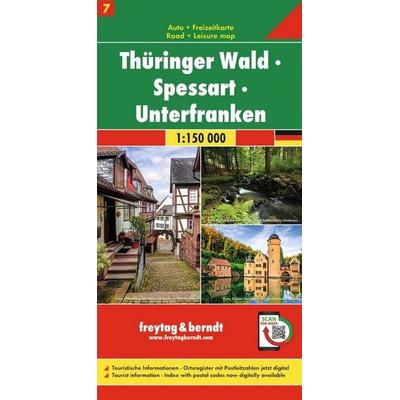 freytag & berndt Straßenkarte Thüringer Wald - Spessart - Unterfranken 1:150.000, Sonstige von , KOMPASS Freytag & Berndt, 978-3-7079-1807-6