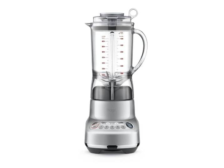 Sage The Fresh & Furious\, Blender & Smoothie Maker\, Argent Lames Kinetix\, 5 Vitesses\, Programmes Auto\, Fonction Pulse\, Écran LCD; Compatible Vac Q et Fonctionnement Silencieux